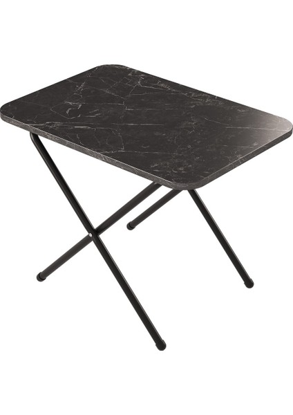 Nikita Siyah Mermer Katlanır Piknik Masası Balkon Masası fırsatları