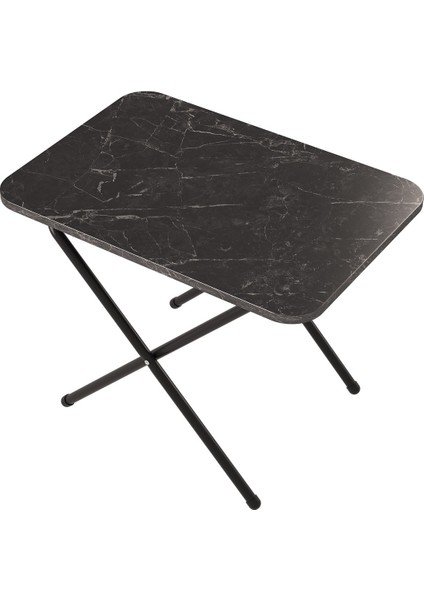 Nikita Siyah Mermer Katlanır Piknik Masası Balkon Masası indirimleri