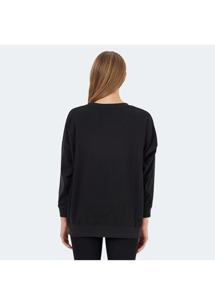 VIKENTI SW Kadın Oversize Sweatshirt Siyah fiyatları