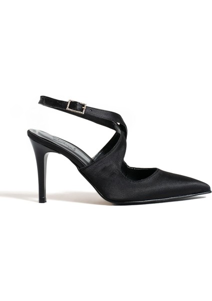 Natalia Sivri Burun Çapraz Taş Detaylı Ince Topuklu Ayakkabı fiyatları