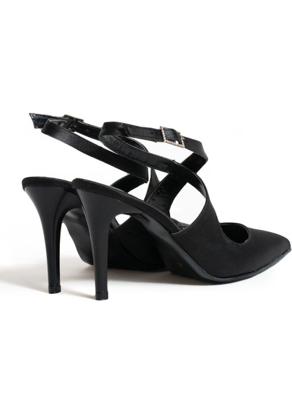 Natalia Sivri Burun Çapraz Taş Detaylı Ince Topuklu Ayakkabı fırsatları