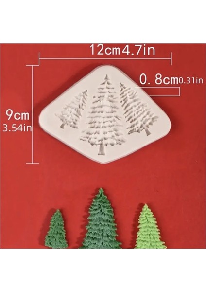 Üçlü Mini Çam Ağacı Silikon Kalıp K-121 indirimleri