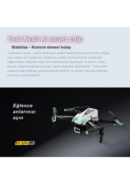 S125 Mini Drone 2 Batarya Ile 20 Dakika Uçuş Süresi Wi-Fı 720P Hd Çift Kameralı drone