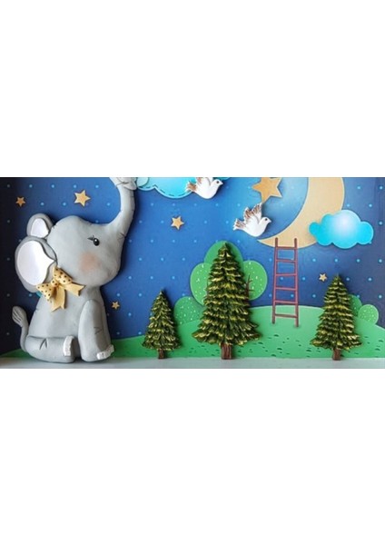 Üçlü Mini Çam Ağacı Silikon Kalıp K-121