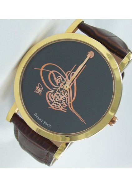 Osmanlı Tuğralı Kol Saati Deri Kayışlı Kol Saati Klasik Model Ince Kasa fiyatları