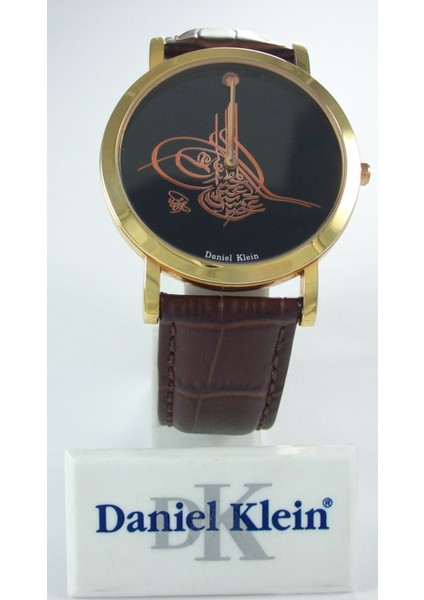 Osmanlı Tuğralı Kol Saati Deri Kayışlı Kol Saati Klasik Model Ince Kasa indirimleri