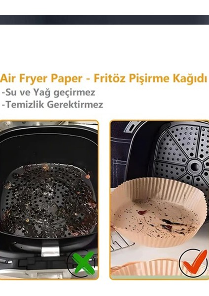 Airfryer Pişirme Kağıdı 50'li