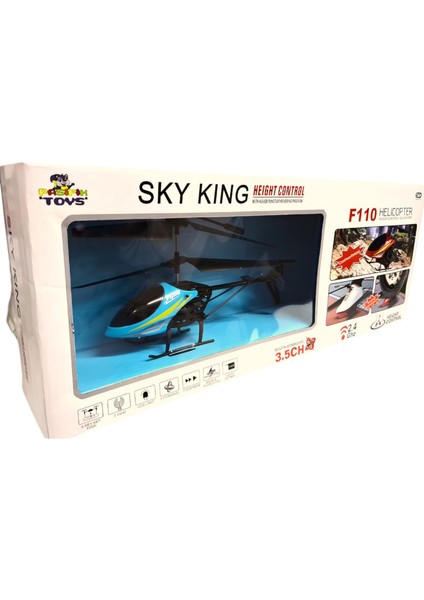 Kumandalı Helikopter F110 2.4ghz 3.5 Channel Işıklı 14+