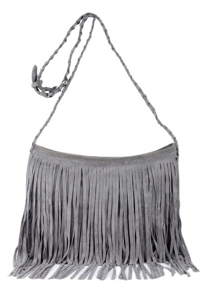 Püsküllü Polar Vintage Omuz Askılı Çanta (Yurt Dışından)