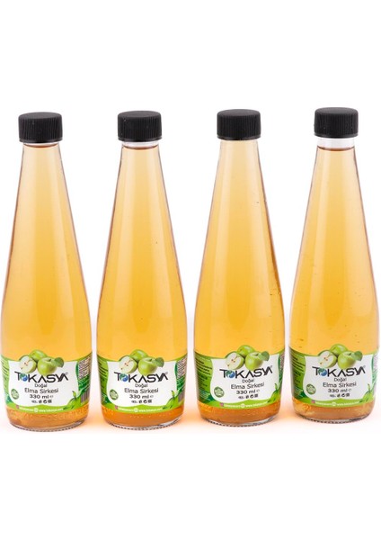 Doğal Elma Sirkesi 330 ml (4'lü Şişe)
