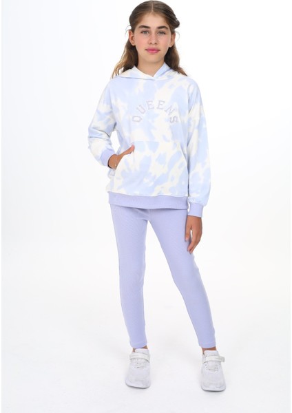 Kız Çocuk Batik Desenli Taytlı Takım modelleri