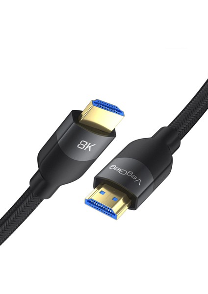 Premium 8k 60Hz 4K 120Hz Hdcp Arc Hdr Örgülü HDMI 2.1 Kablo 5 Metre