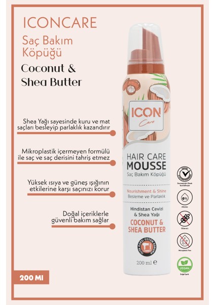 Care Saç Bakım Köpüğü Coconut & Shea Butter