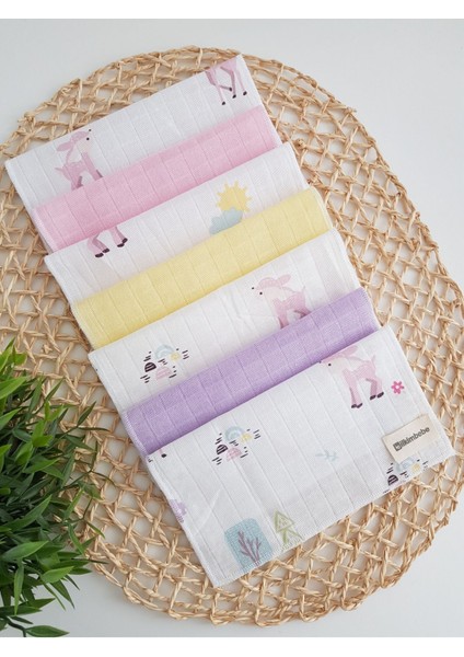 Ceylanlı 7li Müslin Bebek Ağız Silme Mendili