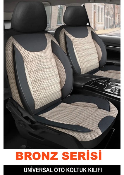 Suzukı Swıft 2010-2017UYUMLU Oto Koltuk Kılıfı Bronz Serisi - Bej