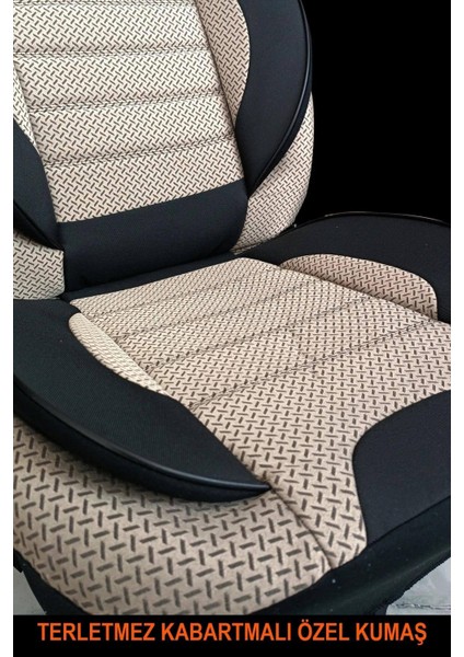 Nissan Xtraıl 2001-2007UYUMLU Oto Koltuk Kılıfı Bronz Serisi - Bej
