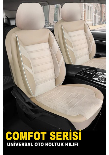 Nissan Juke 2019-UYUMLU Oto Koltuk Kılıfı Confort Serisi - Ekstra Bej