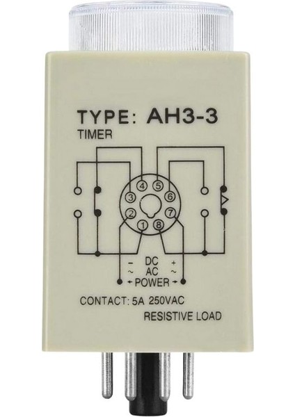 Ah3-3 Ac 220V Dpdt Dijital Zaman Rölesi - 3s