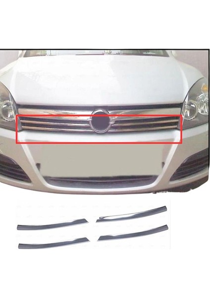 Opel Astra H Krom Ön Panjur 4 Prç. 2004-2010 Arası P. Çelik
