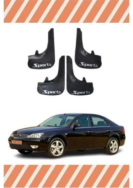 Ford Mondeo 2001-2007 Sports Yazılı 4'lü Tozluk Çamurluk Paçalık