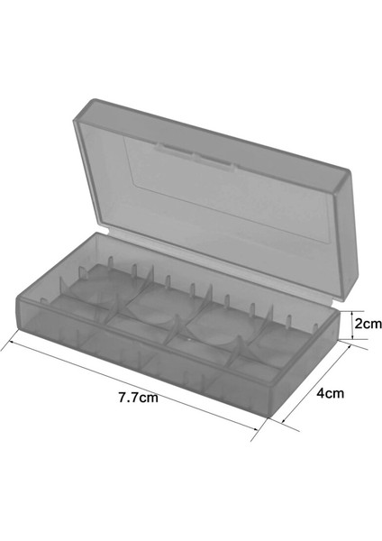 2X18650 Pil Saklama Kutusu - Siyah