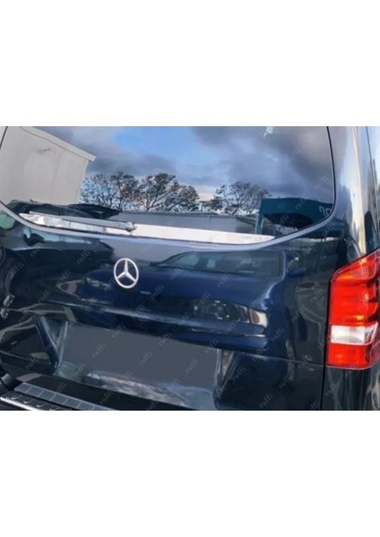 Mercedes Vito W447 Uyumlu Krom Arka Cam Alt Çıtası 2014 ve Üzeri Paslanmaz Çelik