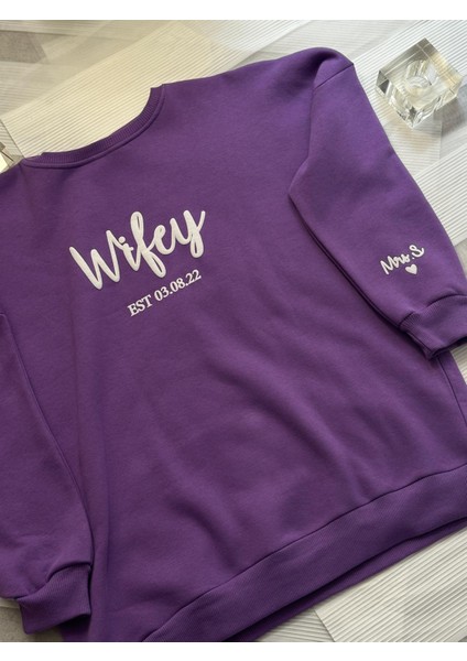 Kadın 0 Yaka Oversize Salaş Bol Kesim Polar Sweatshirt