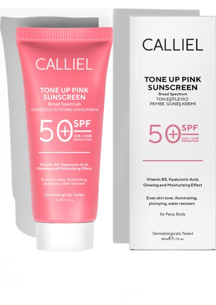 Ton Eşitleyici , Aydınlatıcı Spf 50+ Renkli Güneş Kremi Glutatyon, Hyaluronik Asit Etkili 50 ml