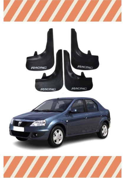 Dacia Logan Sd 2006-2011 Racing Yazılı 4'lü Tozluk Çamurluk Paçalık