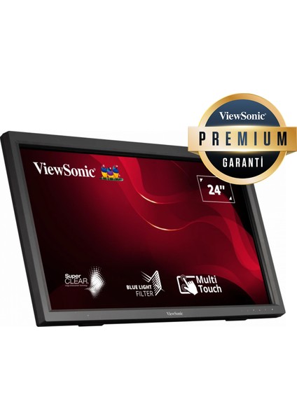 24 Vıewsonıc TD2423 Full Hd Vga+Dvı+Hdmı+Usb Type A 10 Parmak Dokunmatık Monıtor