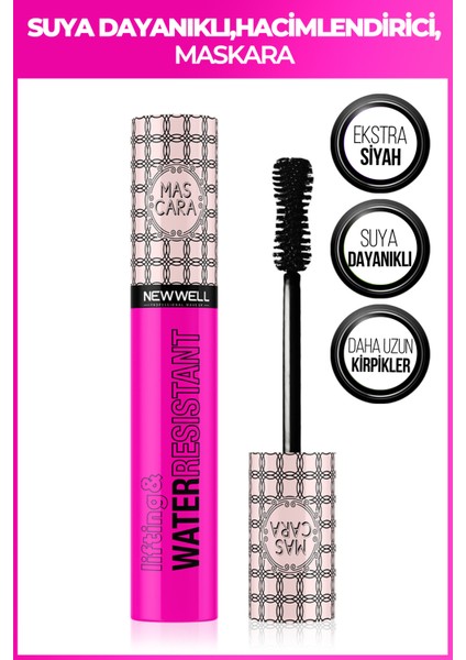 New Well Lifting Water Resistant Mascara