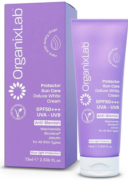 Organixlab Güneş Koruyucu Etkili Leke Karşıtı Yüz Kremi - Uva ve Uvb Etkili Spf 50 Güneş Kremi 75 ml