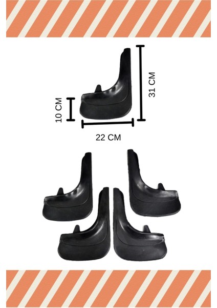 Ford Mondeo 2001-2007 4'lü Tozluk Çamurluk Paçalık