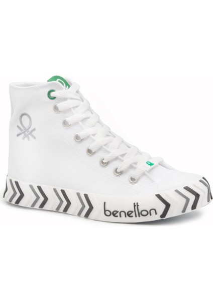 Benetton 30625 Beyaz Kadın Ayakkabı