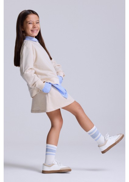 (Kids Girl) Örme Basic Okul Eteği