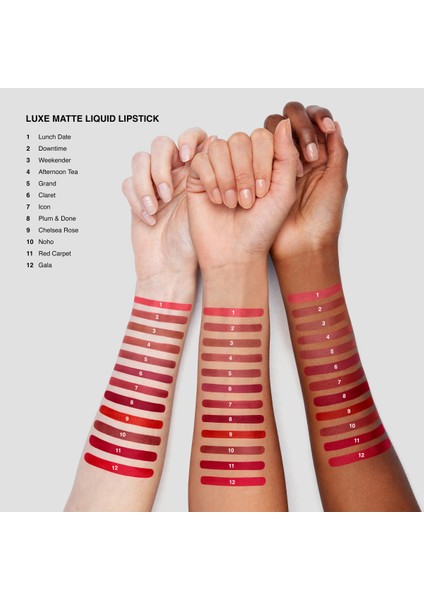 Luxe Matte Liquid Lipstick - 8 Saate Kadar Kalıcı Nemlendirme Etkili Likit Mat Ruj - Chelsea Rose - 6ml