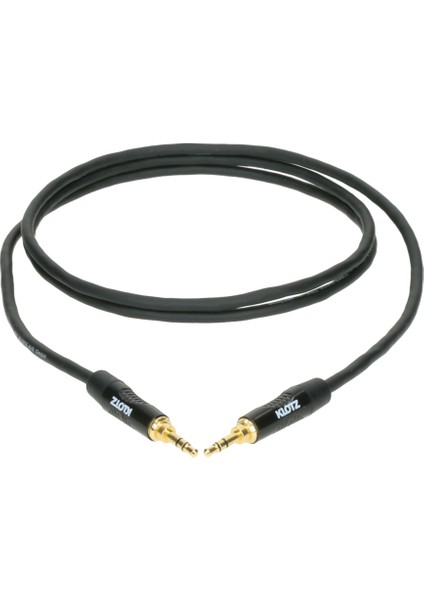 Pro Altın Uçlu Mini Jack Stereo Siyah 1,5mt AUX Kablo
