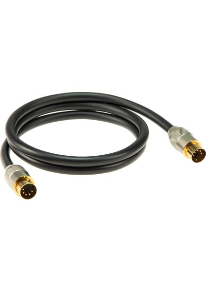 Profesyonel Altın Uçlu DIN 5 - DIN 5 180° 3mt Dijital MIDI Kablosu