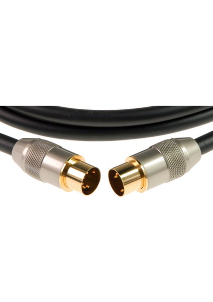 Profesyonel Altın Uçlu DIN 5 - DIN 5 180° 3mt Dijital MIDI Kablosu fiyatları