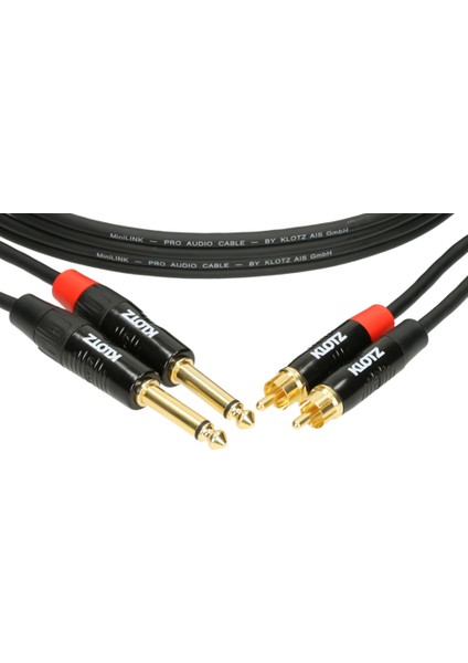 Pro Twincable Altın Uçlu 2x TS - 2x RCA 1,5mt İkili Siyah Kablo fiyatları
