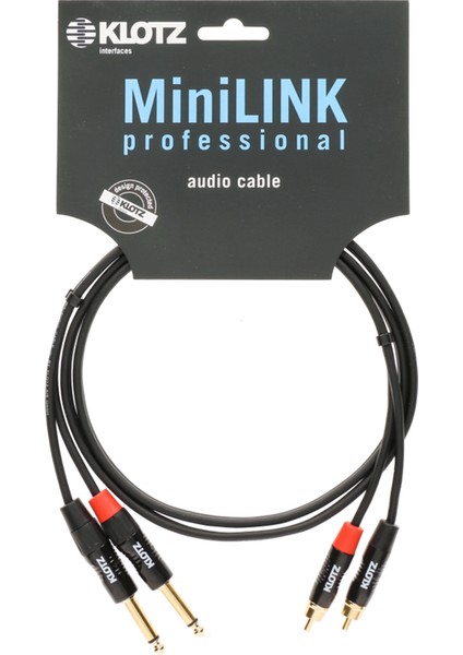 Pro Twincable Altın Uçlu 2x TS - 2x RCA 1,5mt İkili Siyah Kablo modelleri