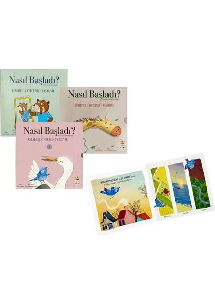 ( 3'lü Set ) Sincap Kitap Nasıl Başladı Kitap Seti-9 Kitap 1 Arada Hikaye Kitap Seti 0-6 Yaş