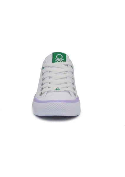 Benetton 30176 Beyaz Lila Kadın Spor Ayakkabı fırsatları