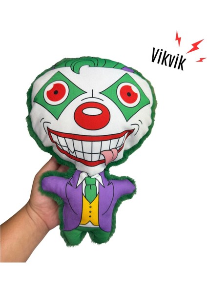 Cadılar Bayramı Temalı Peluş Joker Köpek Oyuncağı Vikvik Sesli Peluş Köpek Oyuncağı