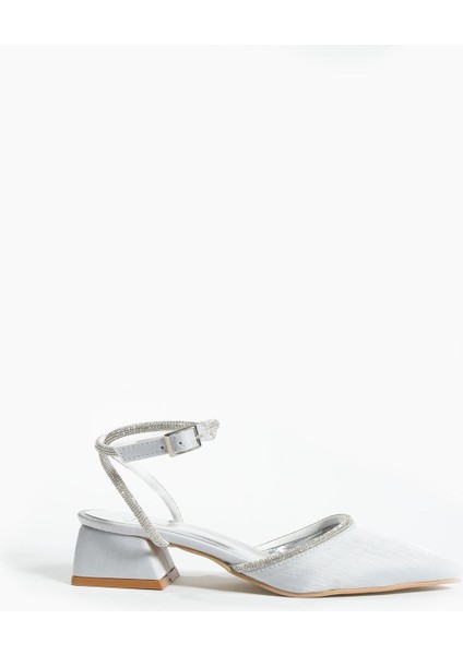 Kadın Bilekten Bağlamalı Topuklu Ayakkabı Şık Tasarım Düz Topuk fiyatları