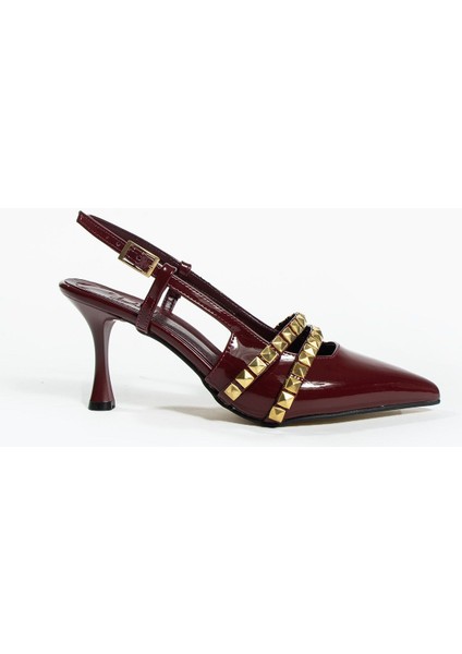 Davin Zımbalı Detay Bilek Bağlı Arkası Açık Kadın Klasik Topuklu Ayakkabı fiyatları