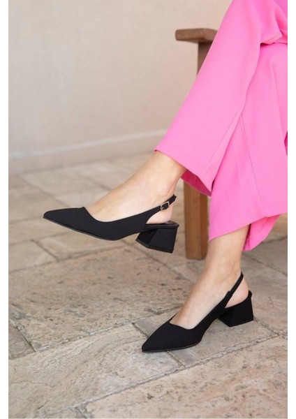 Della Siyah Saten Topuklu Ayakkabı fiyatları