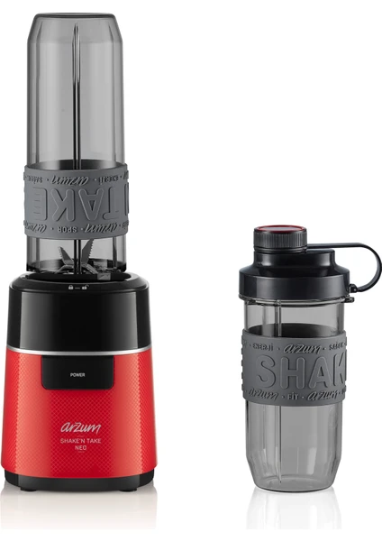 AR1147-K Shaken Take Neo Kişisel Blender - Kırmızı