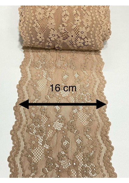 Likralı Dantel Esnek Dantel 1 Metre