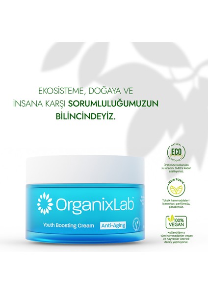 Organixlab Youth Boosting Cream Anti Aging - Yaşlanma Karşıtı Krem